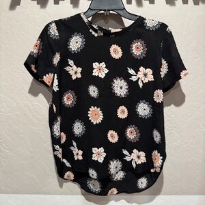 LOFT petite small floral shirt